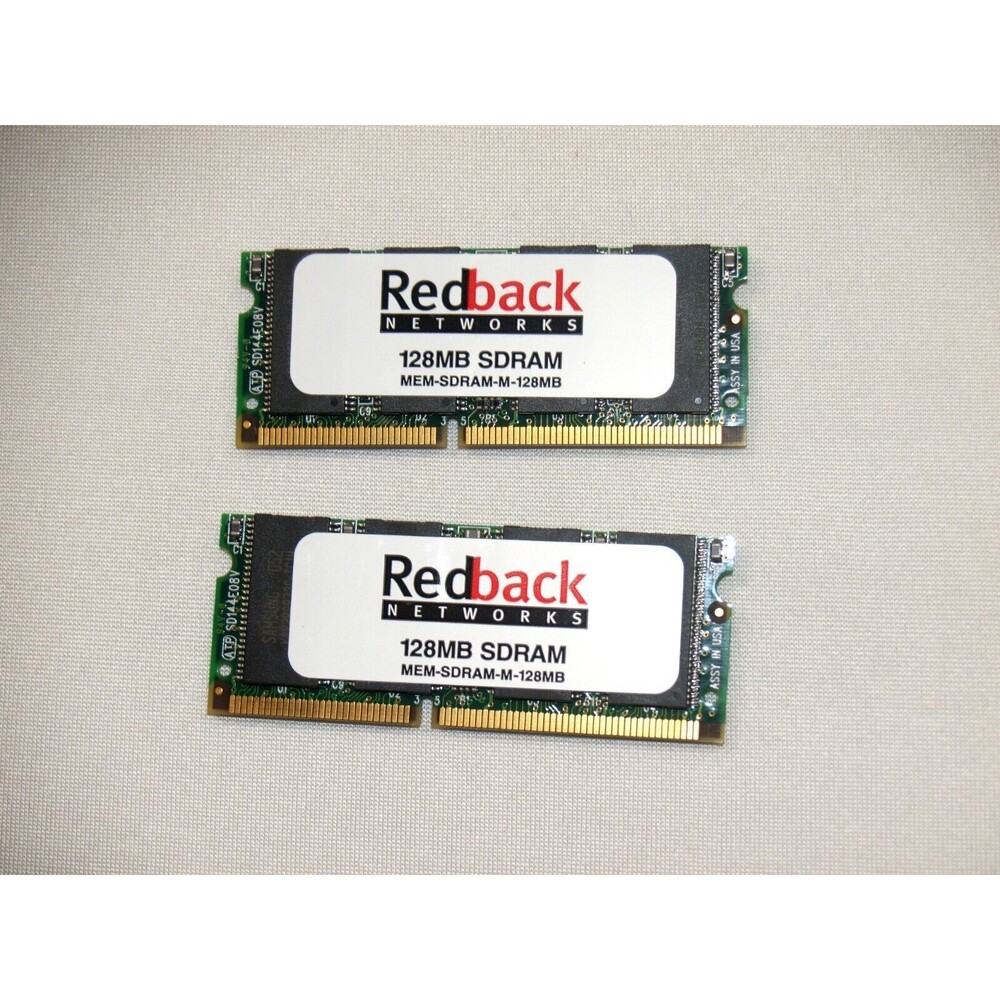 Redback Network MEM-SDRAM-M-128 Ram Module (X2) total 256MB 133MHz Set Laptop